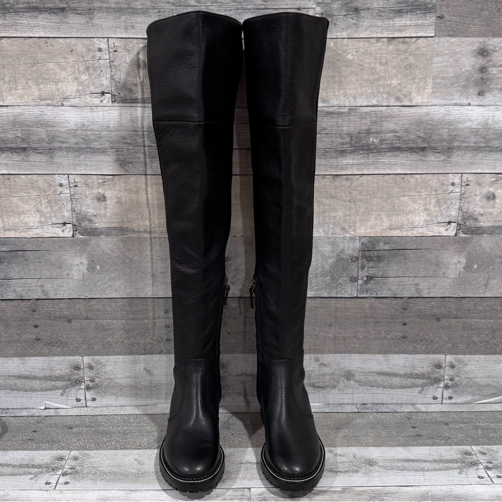 TORY BURCH MILLER LUG SOLE OVER-THE-KNEE BOOT
- PERFECT BLACK - SZ - 6M